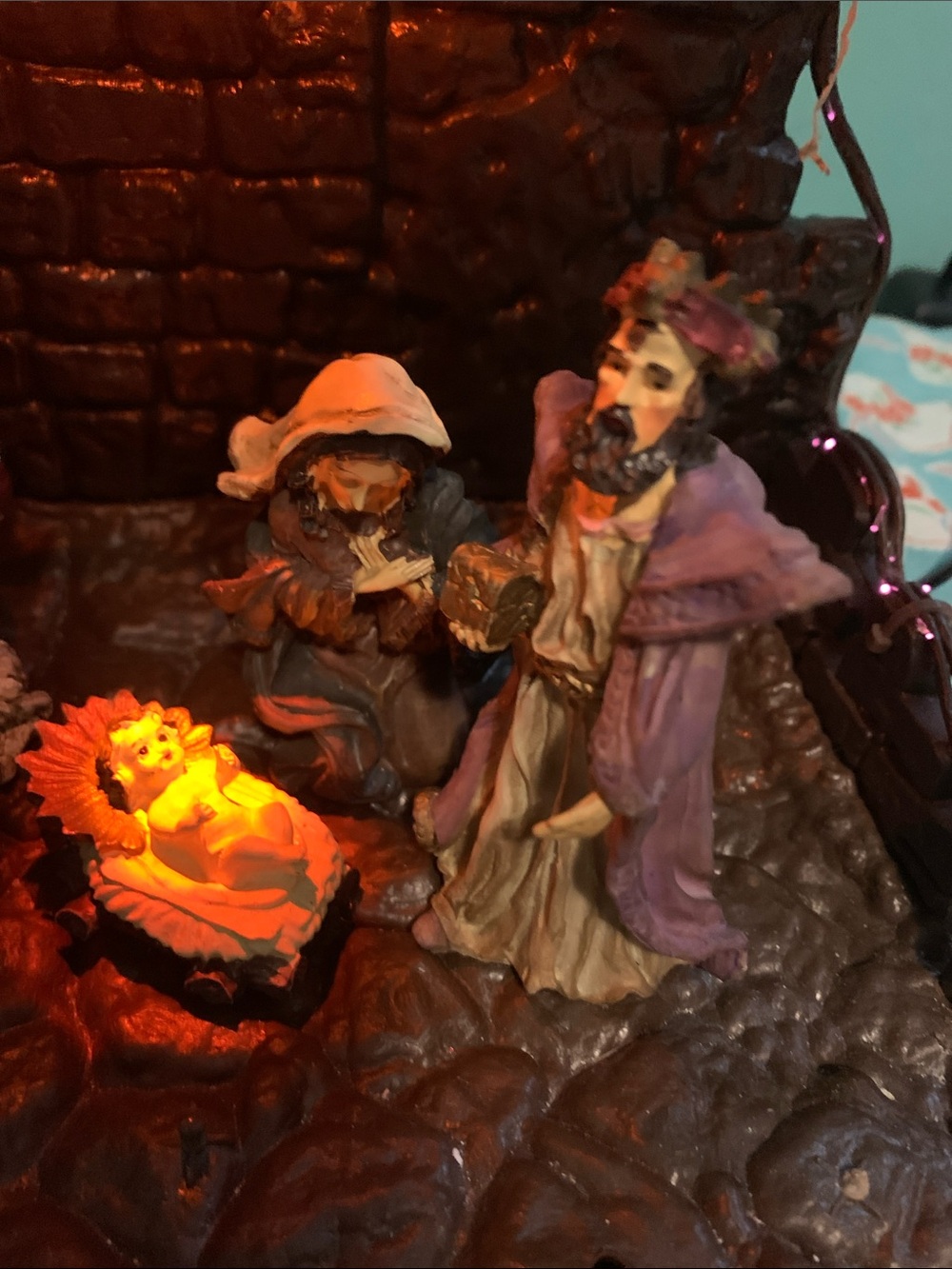 🎄 Fibre Optic Lighted Nativity-Set - Picture 3 of 10